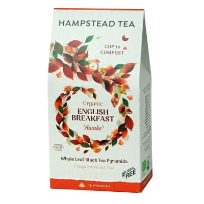 Hampstead Tea Awake English Breakfast 15 Pyramidenbeutel