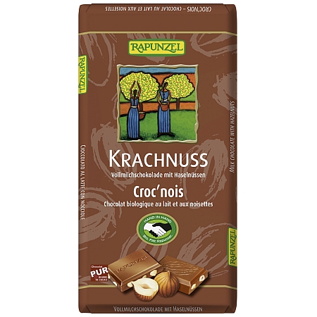 Rapunzel Vollmilch Schokolade Krachnuss 100g Rapunzel Vollmilch Schokolade Krachnuss 100g