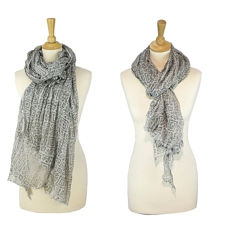 Sunsa XXL Schal oder Stola für Mann und Frau 100% Modal Quadrate Quadrate